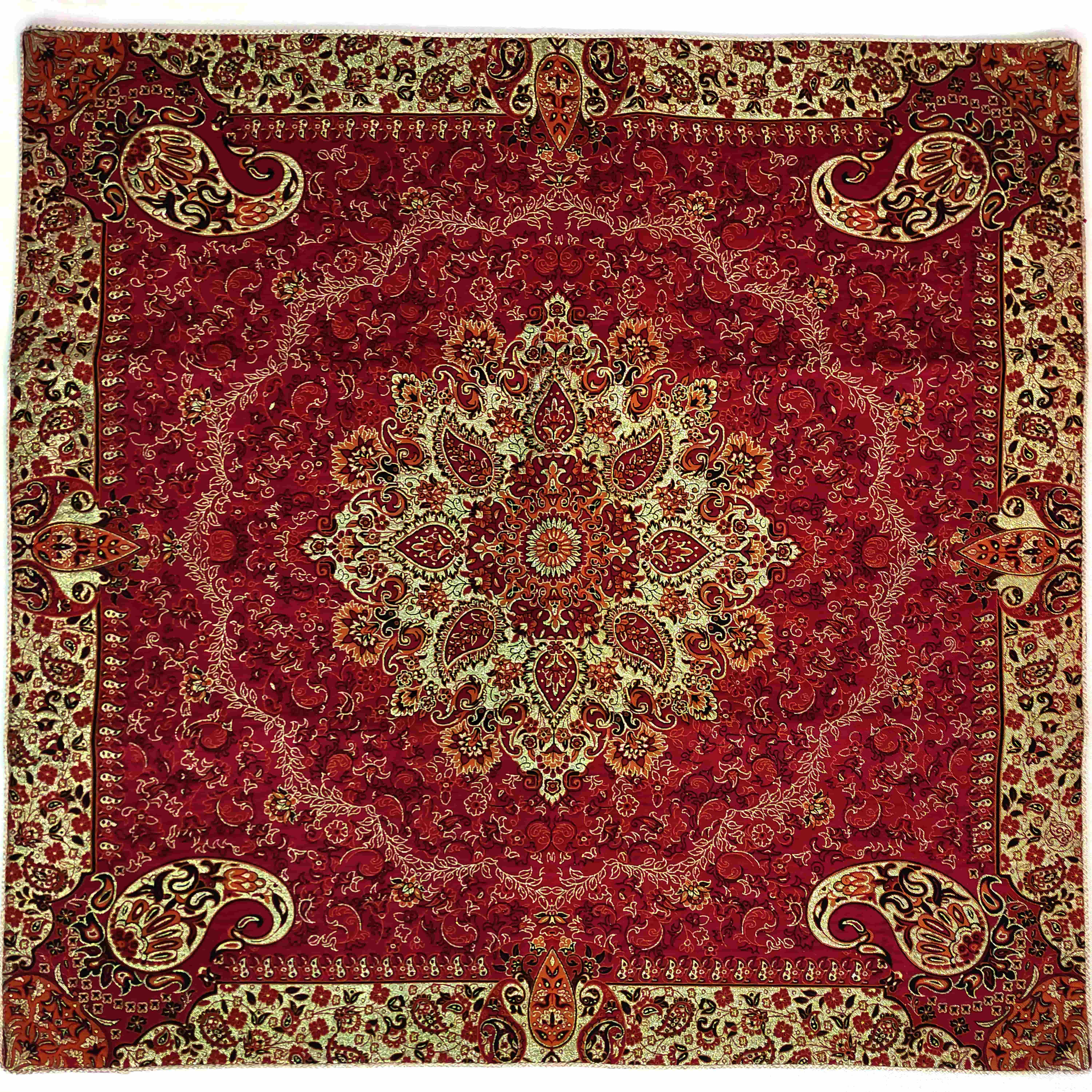 رومیزی مربع طرح اطلس