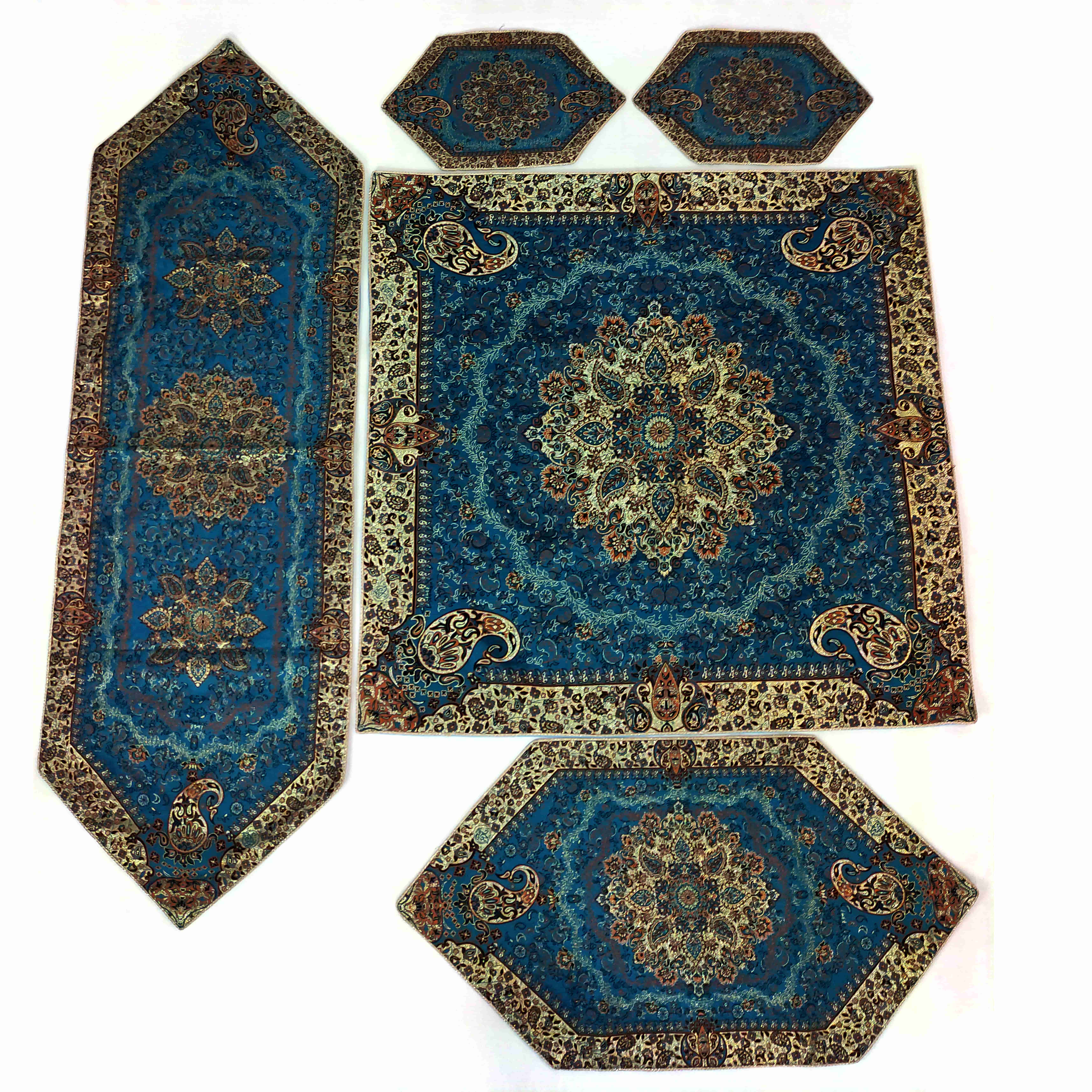 ست ۵ تکه رومیزی طرح اطلس