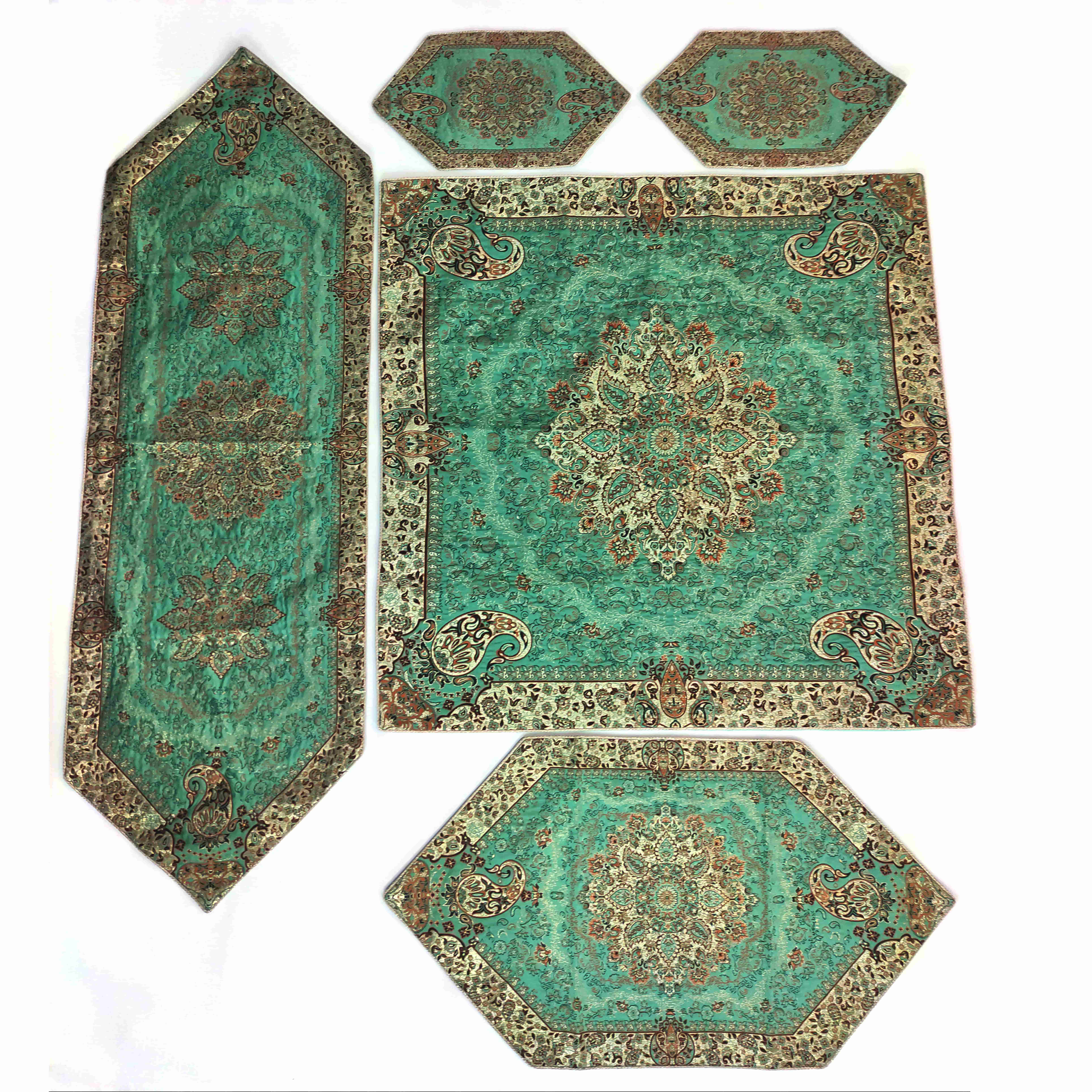 ست ۵ تکه رومیزی طرح اطلس